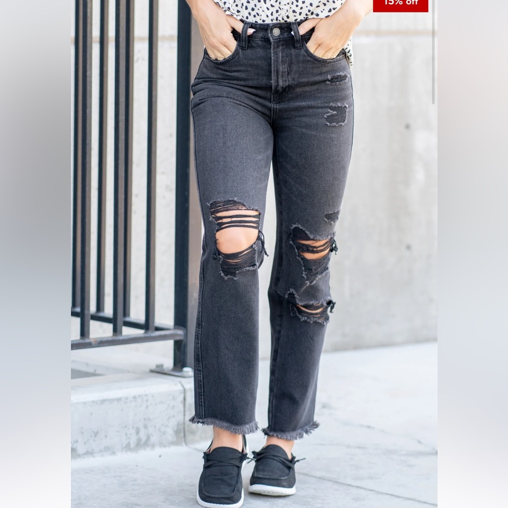 Flying Monkey Straight Distressed Jeans